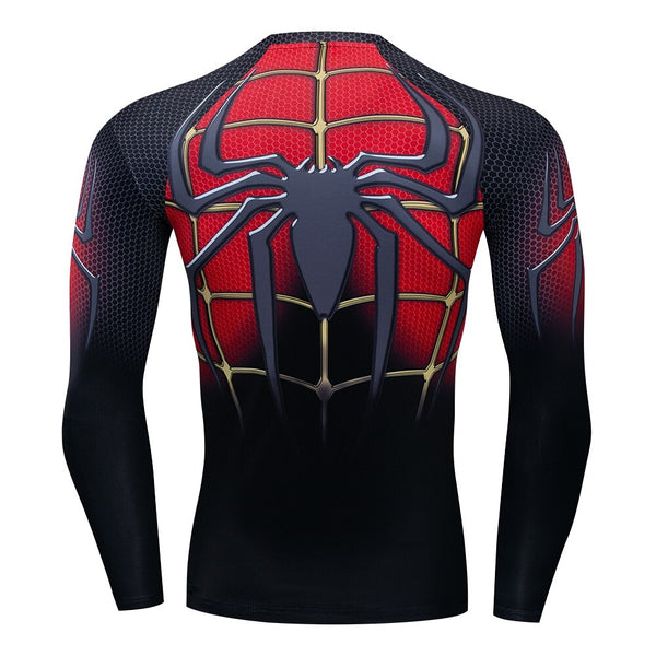 SPIDERMAN Long Sleeve Compression Shirt for Men