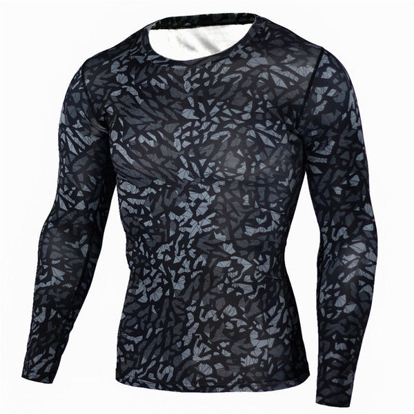 ARMY CAMOUFLAGE Compression Shirt for Men (Long Sleeve)