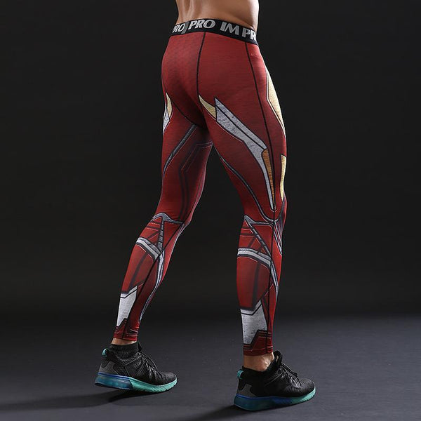 Avengers 3 IRON MAN Compression Leggings for Men