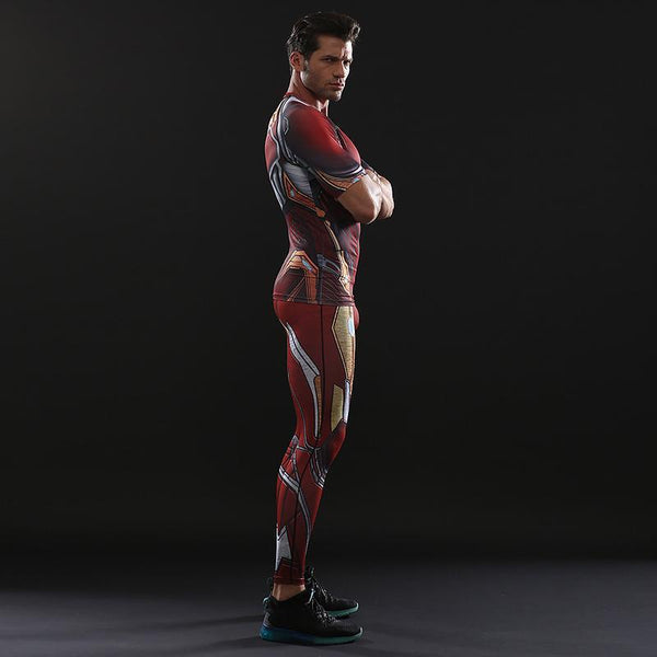 Avengers 3 IRON MAN Compression Leggings for Men