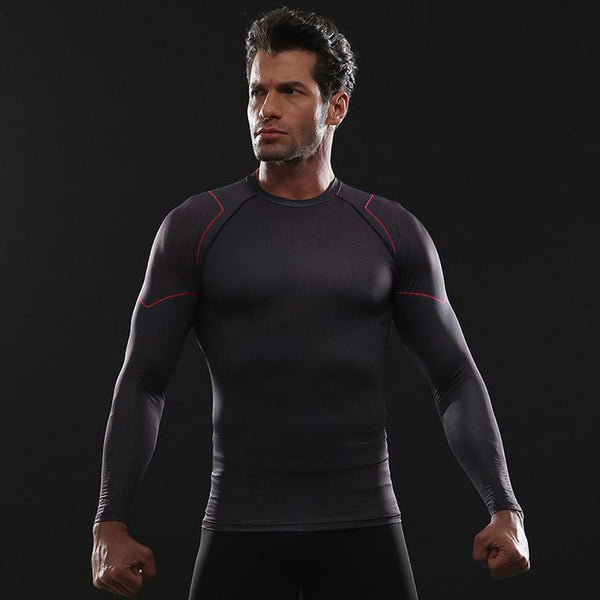 Avengers 3 IRON MAN Long Sleeve Compression Shirt