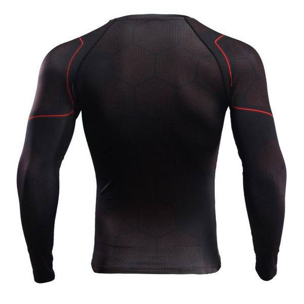 Avengers 3 IRON MAN Long Sleeve Compression Shirt for Men