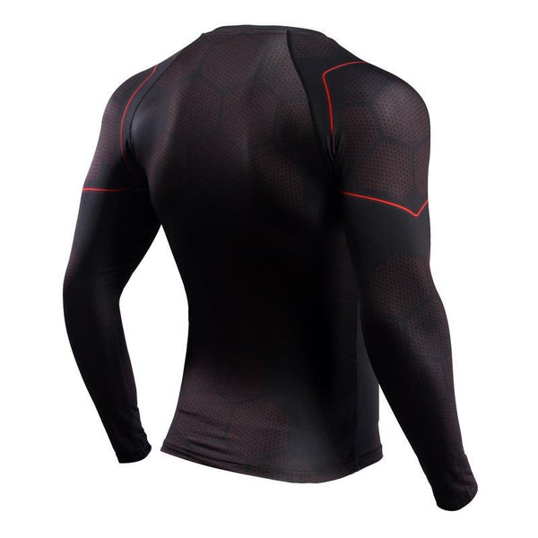 Avengers 3 IRON MAN Long Sleeve Compression Shirt for Men