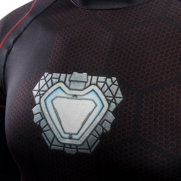 Avengers 3 IRON MAN Long Sleeve Compression Shirt for Men