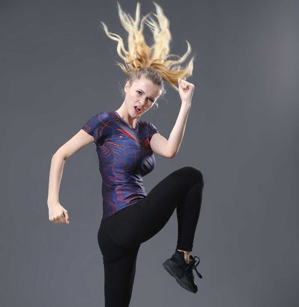 BATMAN Short Sleeve Compression Shirt for Women