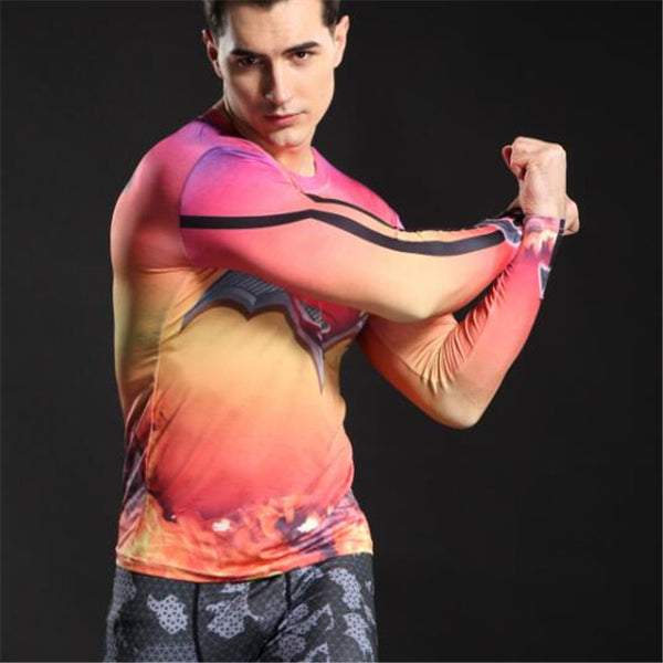 BATMAN vs. SUPERMAN Compression Shirt for Men (Long Sleeve)