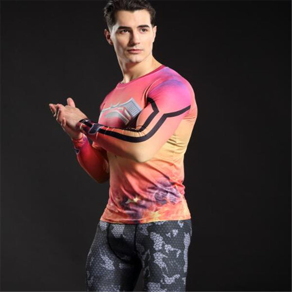 BATMAN vs. SUPERMAN Compression Shirt for Men (Long Sleeve)