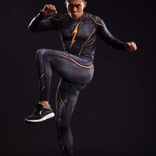 BLACK FLASH Compression Leggings/Pants for Men