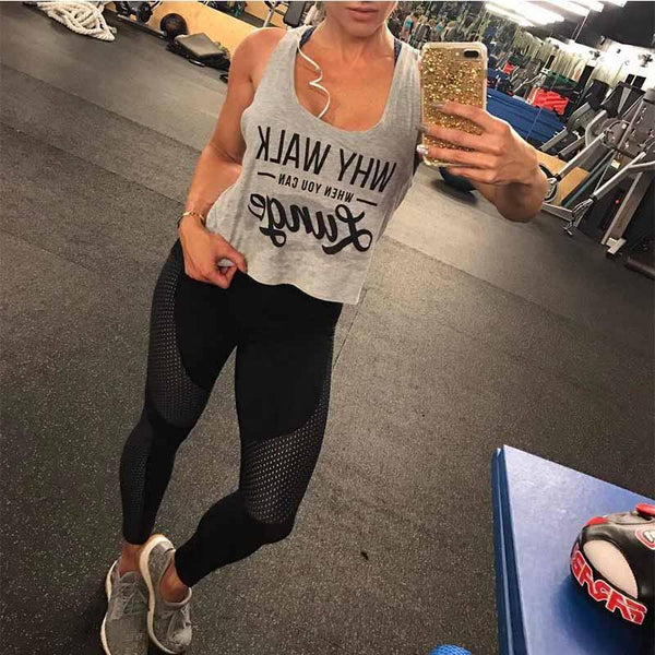 Black Mesh Leggings for Women