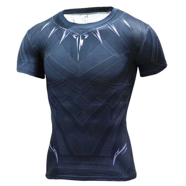 BLACK PANTHER Compression Shirt for Men (Short Sleeve)