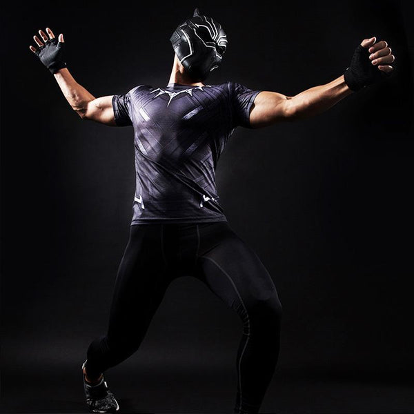 BLACK PANTHER Compression Shirt for Men (Short Sleeve)