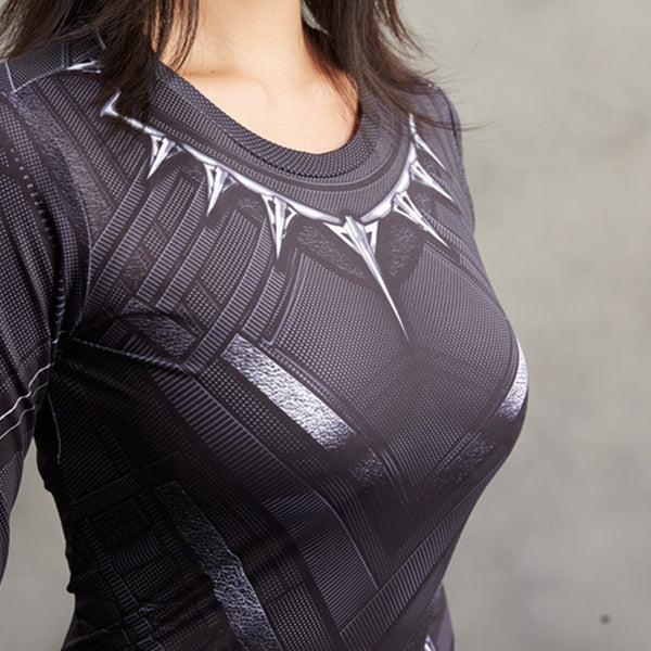 BLACK PANTHER Compression Shirt for Women (Short Sleeve)