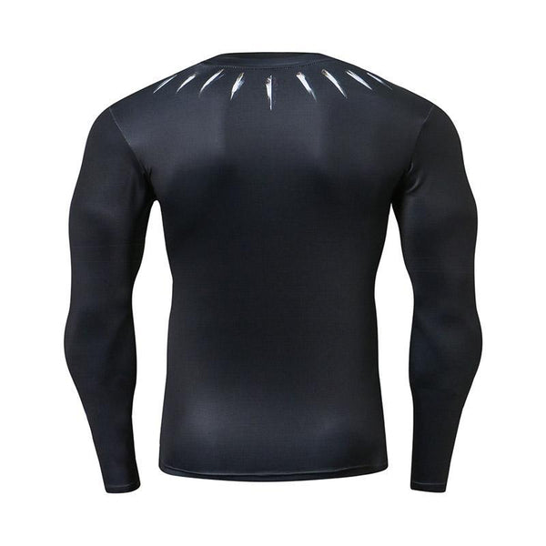 BLACK PANTHER Long Sleeve Compression Shirt for Men