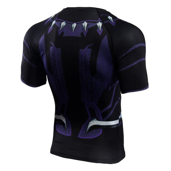 BLACK PANTHER Short Sleeve Compression Shirt for Men