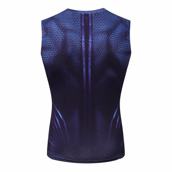 Blue Superman Compression Tank Top