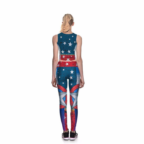 CAPTAIN AMERICA Compression Leggings