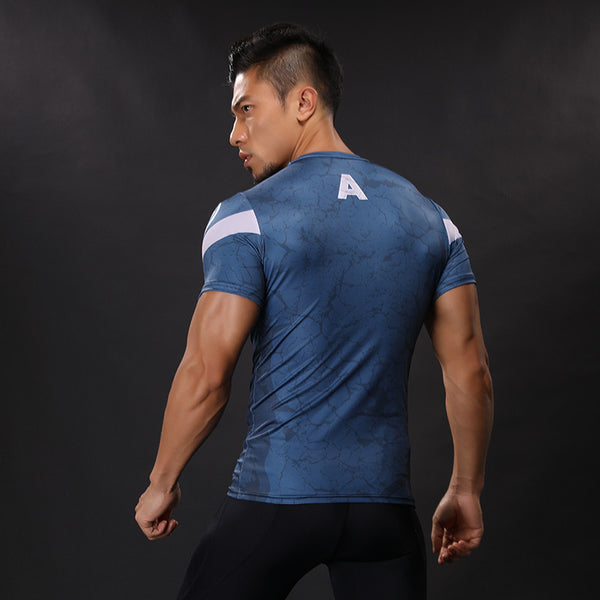 CAPTAIN AMERICA Compression Shirt for Men (Short Sleeve)