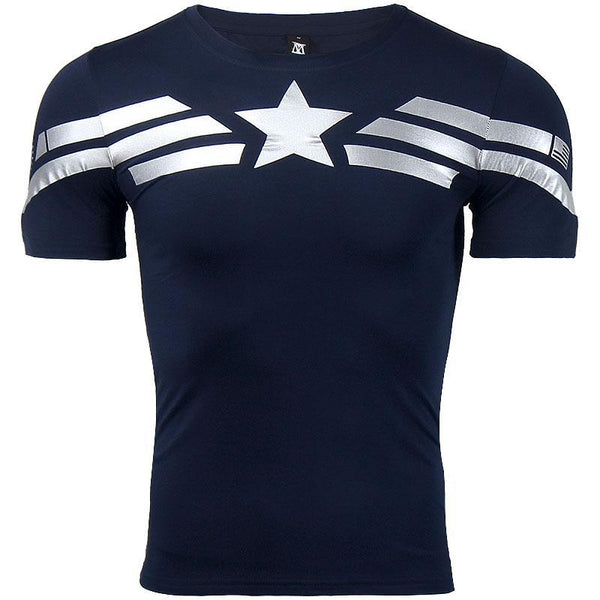 CAPTAIN AMERICA Compression Shirt for Men (Short Sleeve)