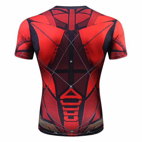 Comic FLASH Short Sleeve Compression Shirt for Men
