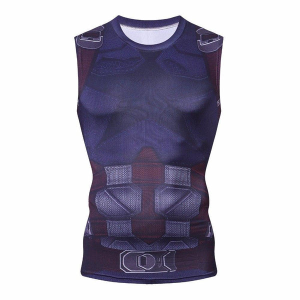 Dark CAPTAIN AMERICA Compression Tank Top