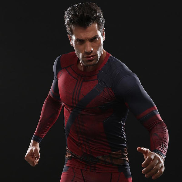 Deadpool 2 Long Sleeve Compression Shirt for Men