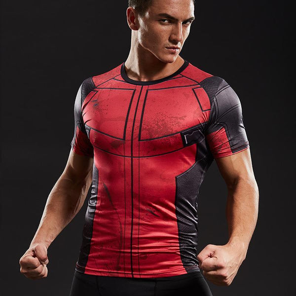 DEADPOOL Compression Shirt for Men (Short Sleeve)
