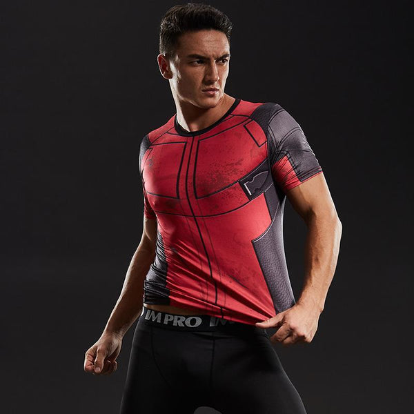 DEADPOOL Compression Shirt for Men (Short Sleeve)