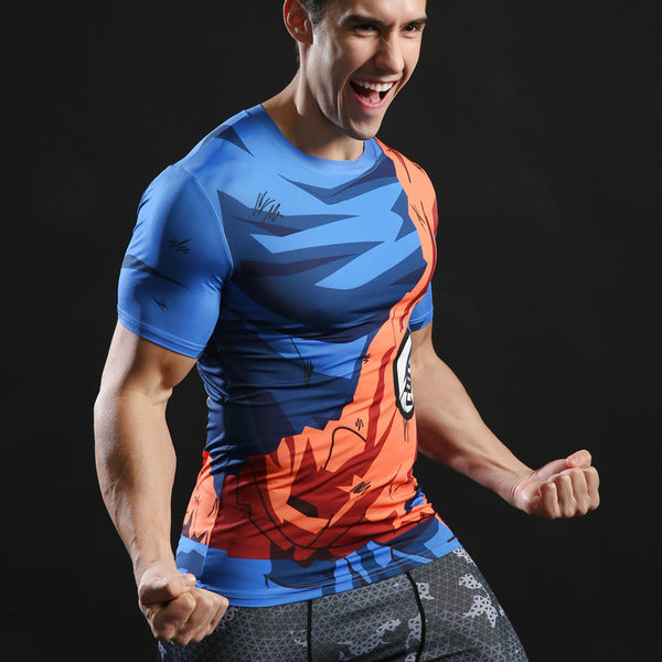 DRAGON BALL Compression Shirt for Men (Short Sleeve)