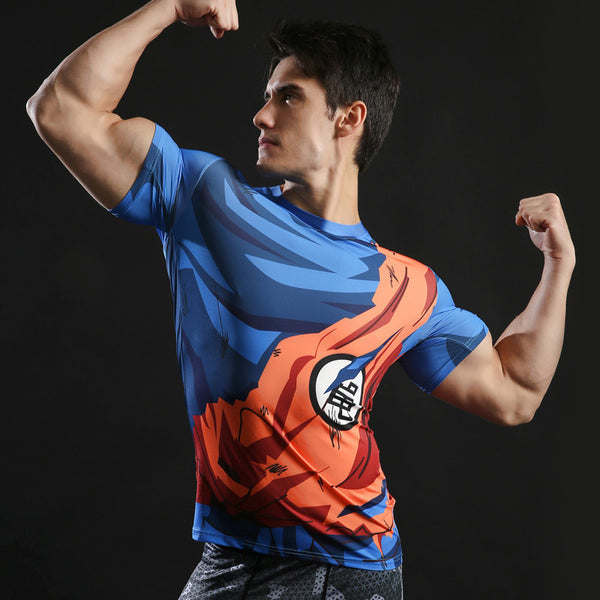DRAGON BALL Compression Shirt for Men (Short Sleeve)