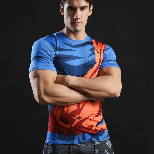 DRAGON BALL Compression Shirt for Men (Short Sleeve)