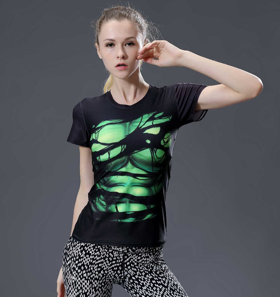 HULK Compression Shirt for Women (Short Sleeve)