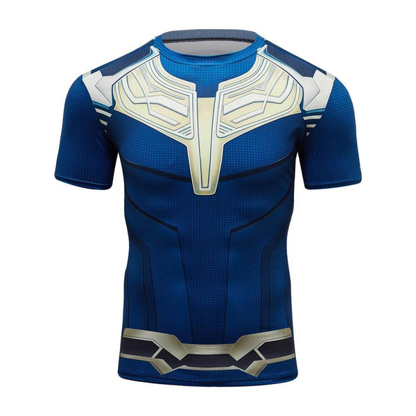 Infinity War THANOS Short Sleeve Compression Shirt for Men