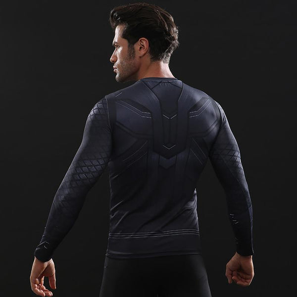 Infinity War THOR 3D Long Sleeve Compression Shirt for Men