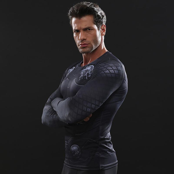 Infinity War THOR 3D Long Sleeve Compression Shirt for Men
