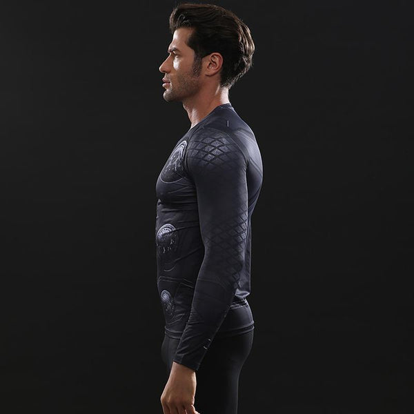 Infinity War THOR 3D Long Sleeve Compression Shirt for Men