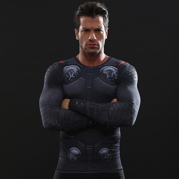 Infinity War THOR Long Sleeve Compression Shirt for Men