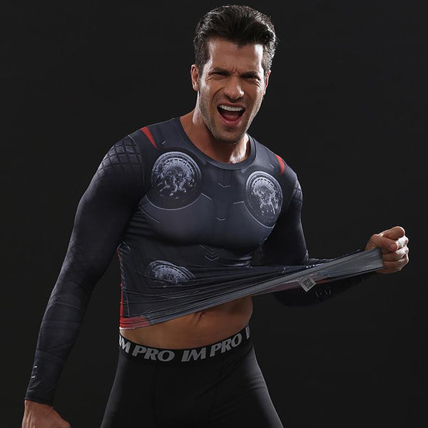 Infinity War THOR Long Sleeve Compression Shirt for Men