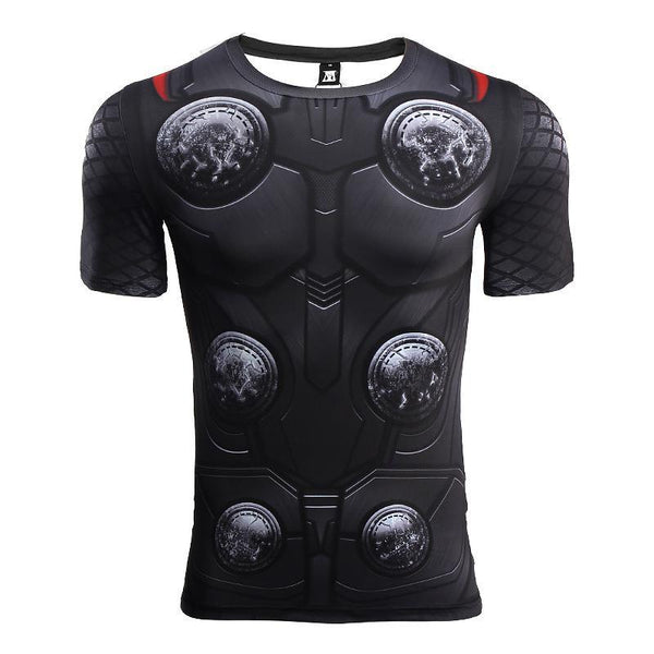 Infinity War THOR Short Sleeve Compression Shirt for Men