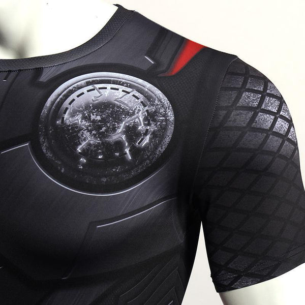 Infinity War THOR Short Sleeve Compression Shirt for Men