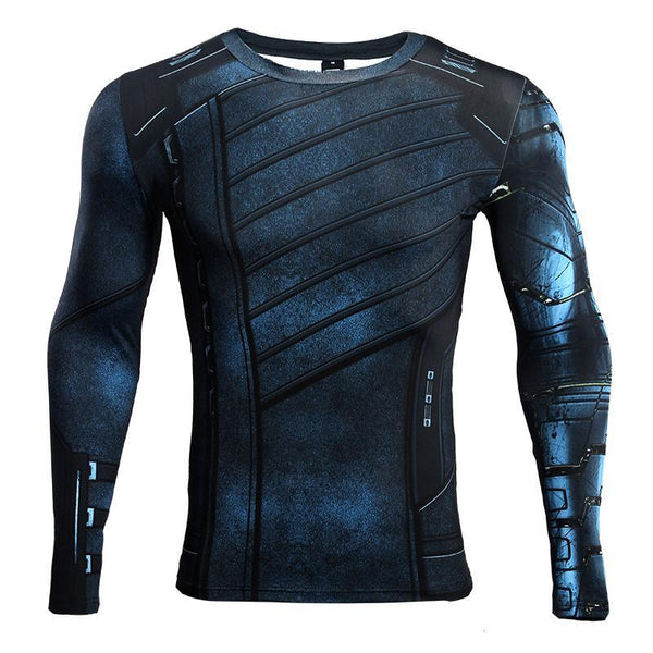 Infinity War WINTER SOLDIER Long Sleeve Compression Shirt for Men