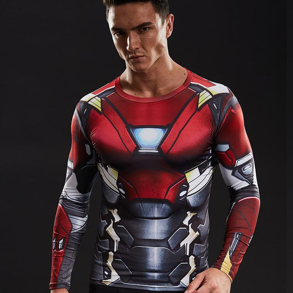 IRON MAN Compression Shirt for Men (Long Sleeve)