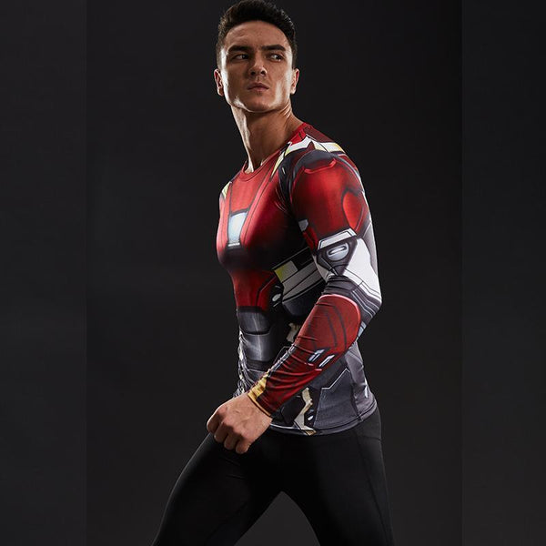 IRON MAN Compression Shirt for Men (Long Sleeve)
