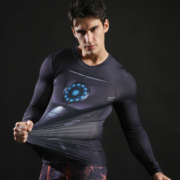 IRON MAN Compression Shirt for Men (Long Sleeve)