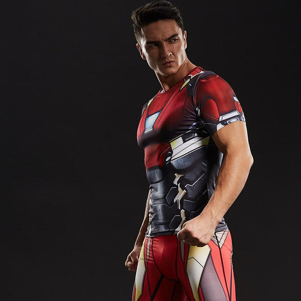 IRON MAN Compression Shirt for Men (Short Sleeve)