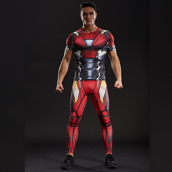 IRON MAN Compression Shirt for Men (Short Sleeve)