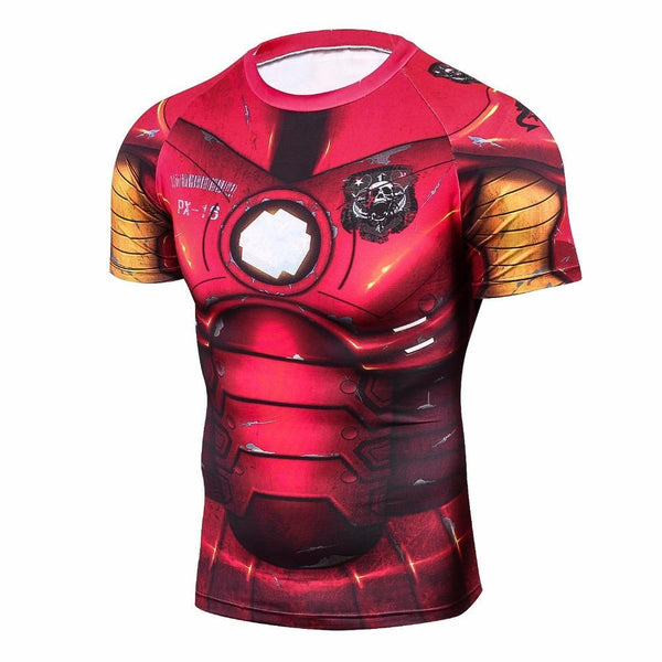 IRON MAN Compression Shirt for Men (Short Sleeve)
