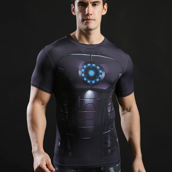 IRON MAN Compression Shirt for Men (Short Sleeve)