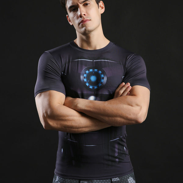 IRON MAN Compression Shirt for Men (Short Sleeve)