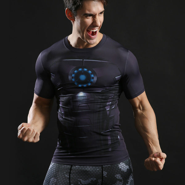 IRON MAN Compression Shirt for Men (Short Sleeve)