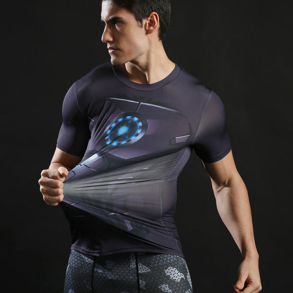 IRON MAN Compression Shirt for Men (Short Sleeve)